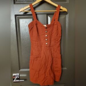 Look it has pockets!! Orange Japna empire waist tunic size Medium